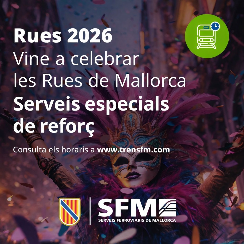 SFM habilita serveis especials aquest cap de setmana amb motiu de les rues de Carnestoltes